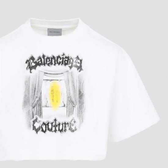 26SS 발렌시아가 반팔 티셔츠 871735 TUVD4 9000 WHITE - BALENCIAGA