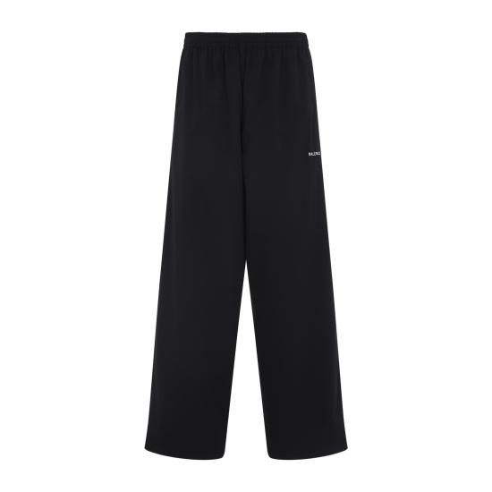 25FW 발렌시아가 로고 트라우저 838823 TRO31 1000 BLACK