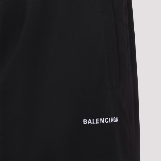 25FW 발렌시아가 로고 트라우저 838823 TRO31 1000 BLACK - BALENCIAGA