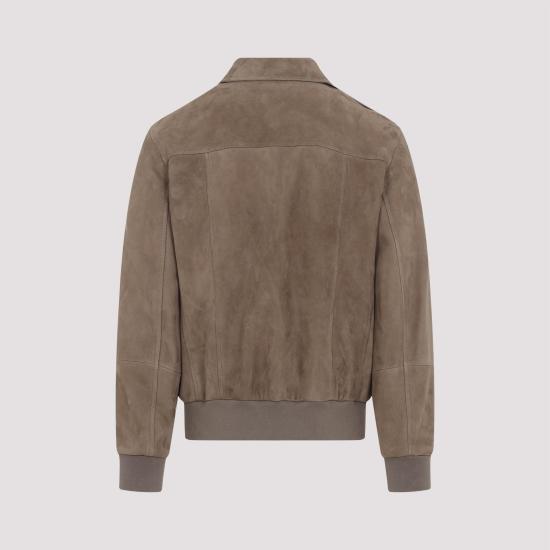 26SS 브루넬로 쿠치넬리 스웨이드 봄버 자켓 MPCAO2026 C2782 JUTA NUDE NEUTRALS - BRUNELLO CUCINELLI