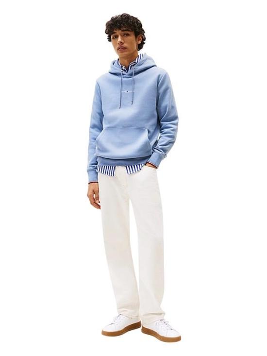 25FW 타미힐피거 긴팔 티셔츠 MW0MW32673 C2B AZZURRO AZURE - TOMMY HILFIGER