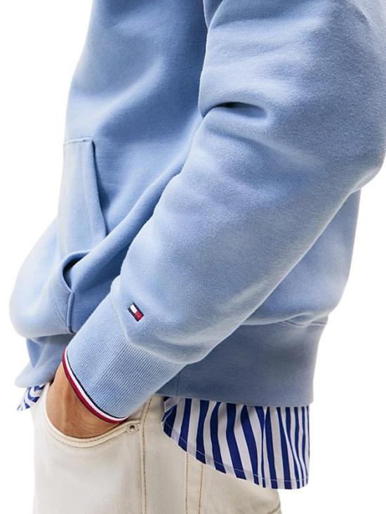 25FW 타미힐피거 긴팔 티셔츠 MW0MW32673 C2B AZZURRO AZURE - TOMMY HILFIGER