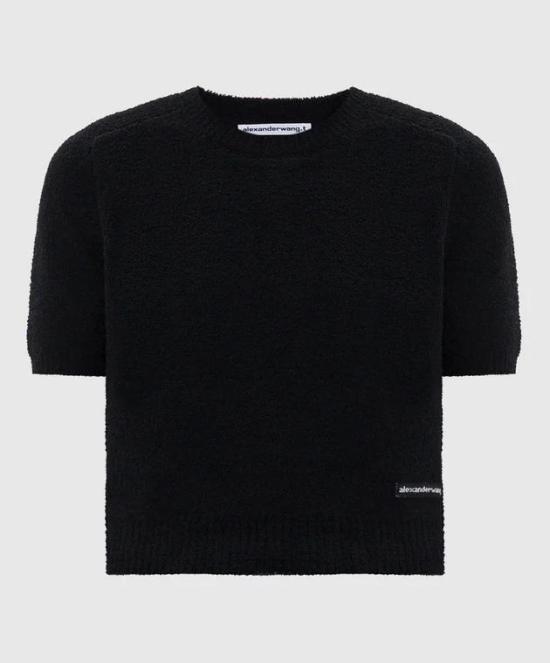 26SS 알렉산더 왕 반팔 티셔츠 4KC1261079 001 BLACK