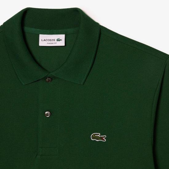  라코스테 클래식 롱슬리브 폴로 셔츠 L1312 132 VERDE GREEN - LACOSTE