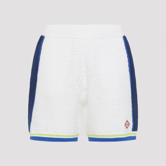 26SS 카사블랑카 숏팬츠 MSS26KW131101 WHITE BLUE - CASABLANCA