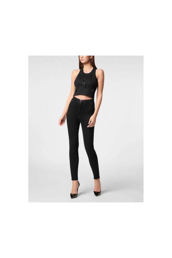 25SS 필립 플레인 반팔 티셔츠 SAEC WTK3567 PJY002N02 BLACK - PHILIPP PLEIN