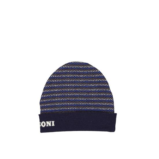 FALL WINTER 미소니 모자 CP00W0UA491 0003 Blue BLUE - MISSONI