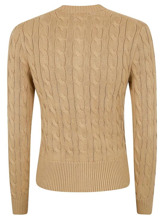 26SS 폴로 랄프로렌 폴로 자수 케이블 니트 가디건 211971868 502 VINTAGE KHAKI GREEN - POLO RALPH LAUREN