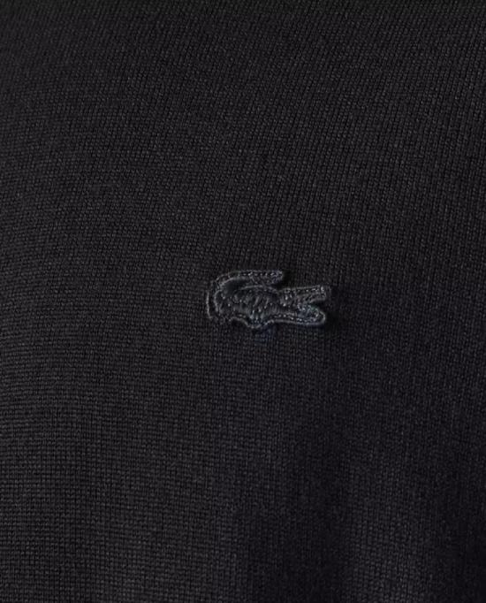  라코스테 메리노울 크루넥 스웨터 AH1969 031 NERO BLACK - LACOSTE