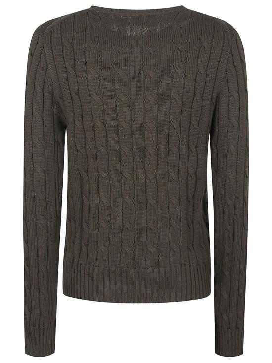 26SS 폴로 랄프로렌 포니 로고 피마코튼 케이블 니트 스웨터 211971869 501 HARVEST OLIVE GREEN - POLO RALPH LAUREN