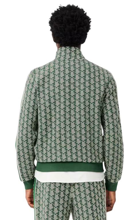 25FW 라코스테 모노그램 집업 스웨트셔츠 SH1368 D1R VERDE GREEN - LACOSTE