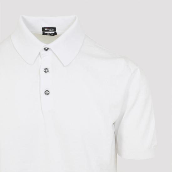 26SS 키톤 폴로 티셔츠 UMKXX3340C014 BIANCO WHITE - KITON