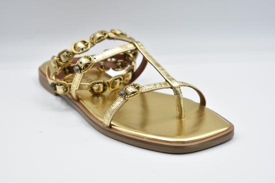 25SS 커트가이거 로퍼 REEGENT FLAT GLADIATOR GOLD GOLDEN - KURT GEIGER