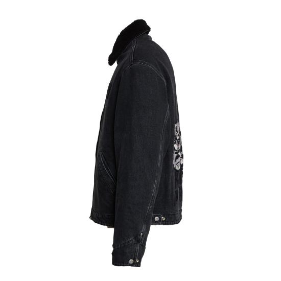 25FW 겐조 코트 FF65DB1056C4 BT STONE BLEACHED BLK DNM - KENZO