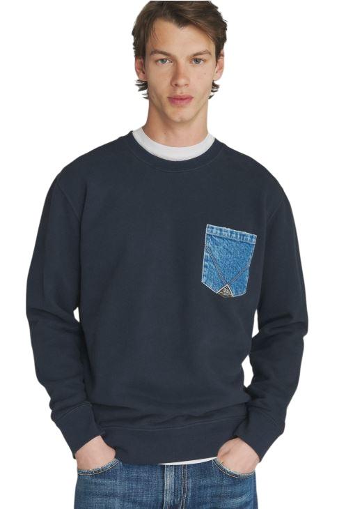 25FW 로이로져스 긴팔 티셔츠 RRU90098CN67XXXX 048 BLU BLUE - ROY ROGER'S