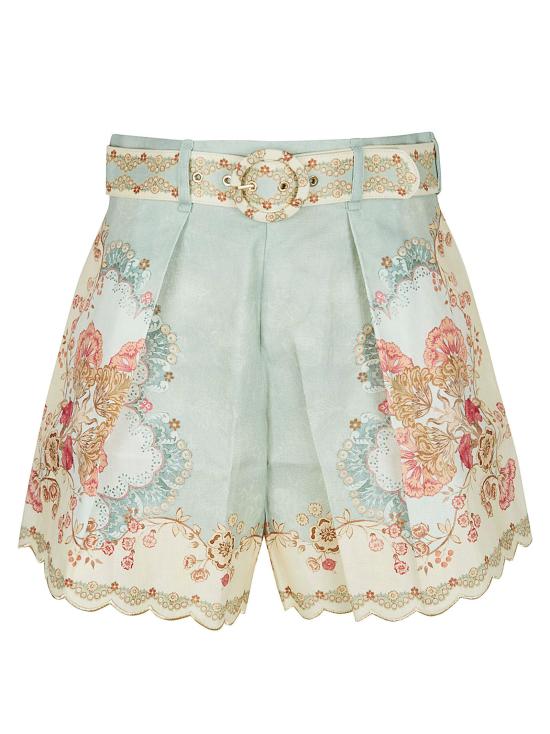 26SS 짐머만 숏팬츠 4558ARS263 WPFM WALLPAPER FLORAL MINT MULTICOLOUR
