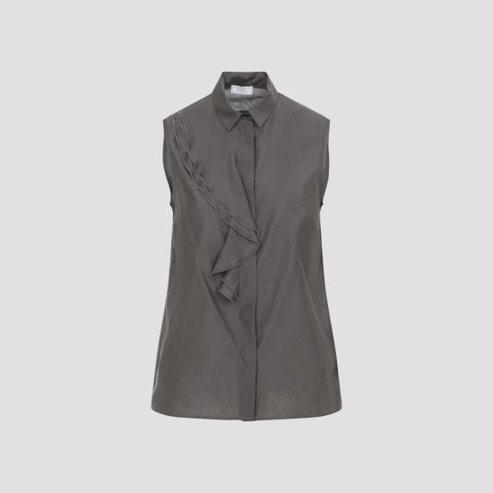 26SS 페세리코 탑 A08116 08372 151 MARRONE CORTECCIA BROWN - PESERICO