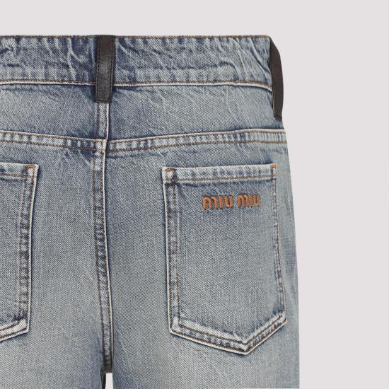 26SS 미우미우 데님 팬츠 GWP580SOOO 175S F0076 CELESTE BLUE - MIU MIU