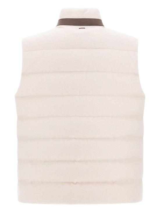 25FW 에르노 캐시미어 실크 모노그램 베스트 PI001282U38087 1985 BEIGE - HERNO