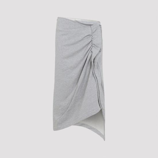 26SS 드리스 반 노튼 스커트 2611311123611 813 GREY MELANGE - DRIES VAN NOTEN