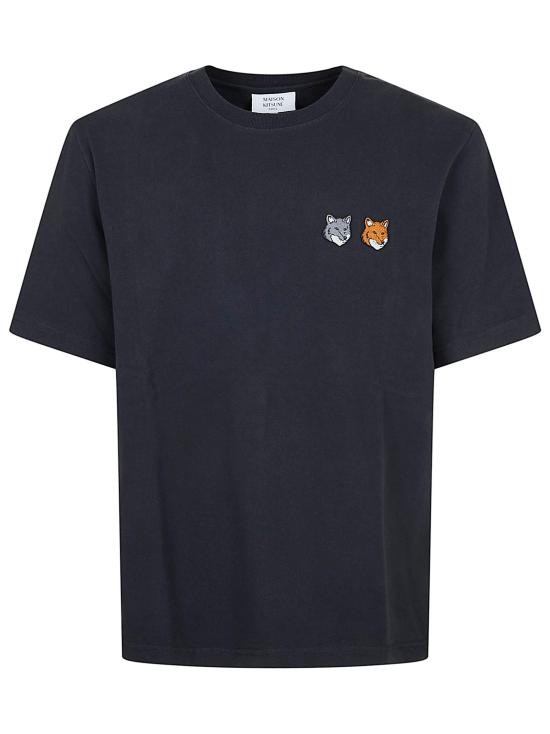 26SS 메종키츠네 더블 폭스 헤드 컴포트 티셔츠 OM011CFKJ7025 P190 ANTHRACITE GREY