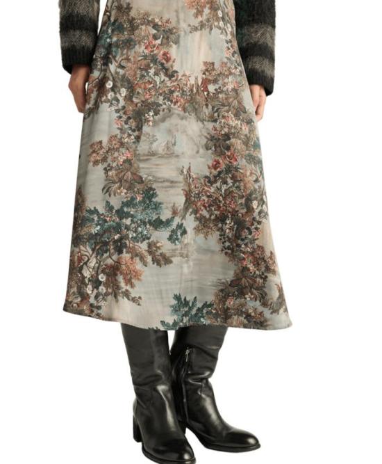 25FW 모모니 미디 스커트 SK010 026058 MULTICOLOUR - MOMONI