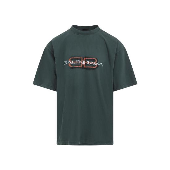 26SS 발렌시아가 폴로 티셔츠 764235 TTVD6 3004 DARK GREEN