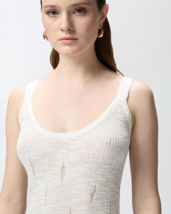 25SS 핑코 탑 105143A2LPZ05 WHITE - PINKO