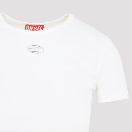 26SS 디젤 반팔 티셔츠 A19910 0JMBA 141 OFF WHITE - DIESEL