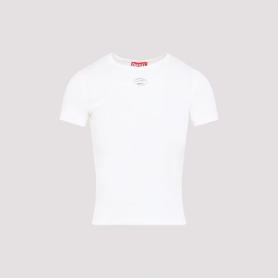 26SS 디젤 반팔 티셔츠 A19910 0JMBA 141 OFF WHITE - DIESEL