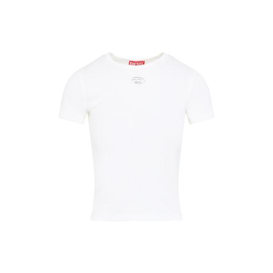 26SS 디젤 반팔 티셔츠 A19910 0JMBA 141 OFF WHITE