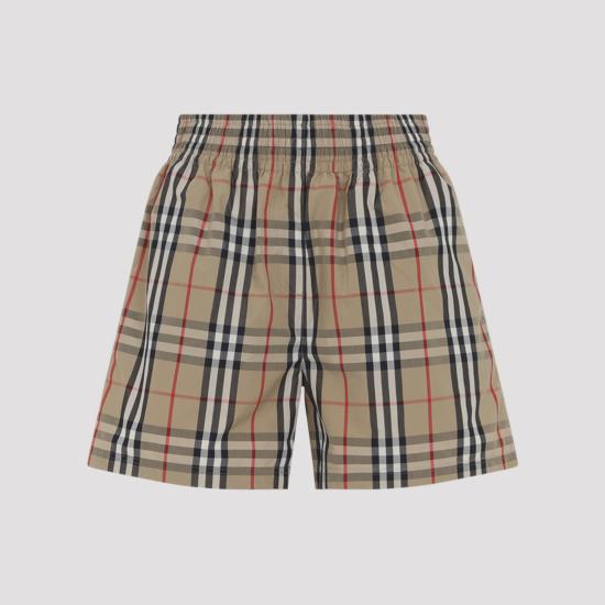 26SS 버버리 체크 코튼 쇼츠 8111875 A7028 ARCHIVE BEIGE NUDE NEUTRALS - BURBERRY