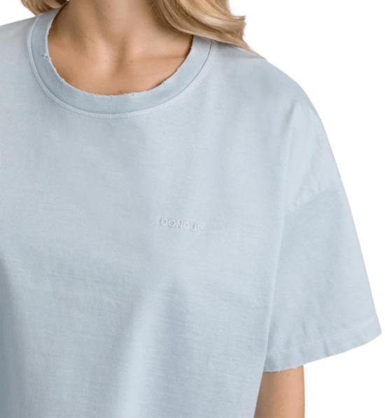 26SS 돈답 반팔 티셔츠 DS077 JF0352MD2807 LIGHT BLUE - DONDUP