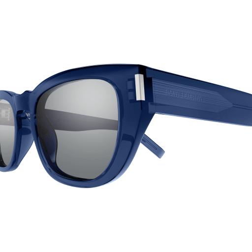 26SS 생로랑 선글라스 SL 601 006 BLUE BLUE SILVER - SAINT LAURENT