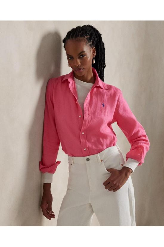 25SS 폴로 랄프로렌 포니 자수 리넨 셔츠 (211970730009) 211970730007 FUCSIA - POLO RALPH LAUREN