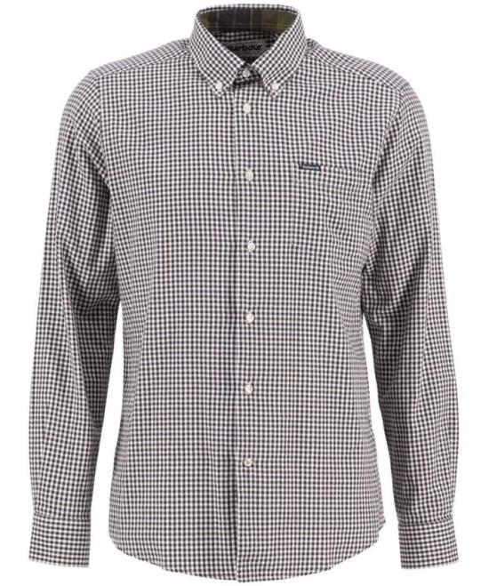 25FW 바버 셔츠 MSH5027 MSHBR17 BIANCO MARRONE