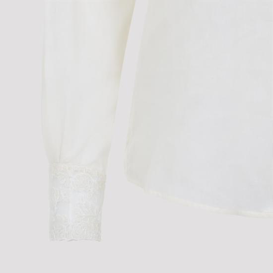 26SS 에르마노 설비노 셔츠 D482K328APJBN 10104 VANILLA ICE WHITE - ERMANNO SCERVINO