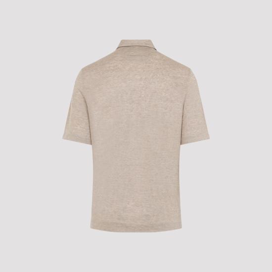 26SS 에르메네질도제냐 폴로 티셔츠 UH352A3 H770 N02 BEIGE MEDIO NUDE NEUTRALS - ERMENEGILDO ZEGNA