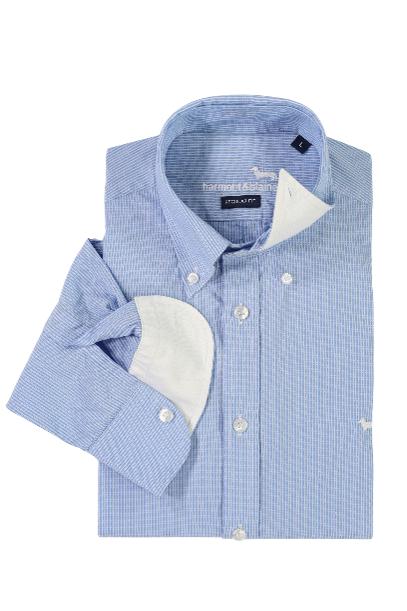  하몬트앤블레인 셔츠 CRM011012962M 810 AZZURRO CLEAR BLUE - HARMONT & BLAINE