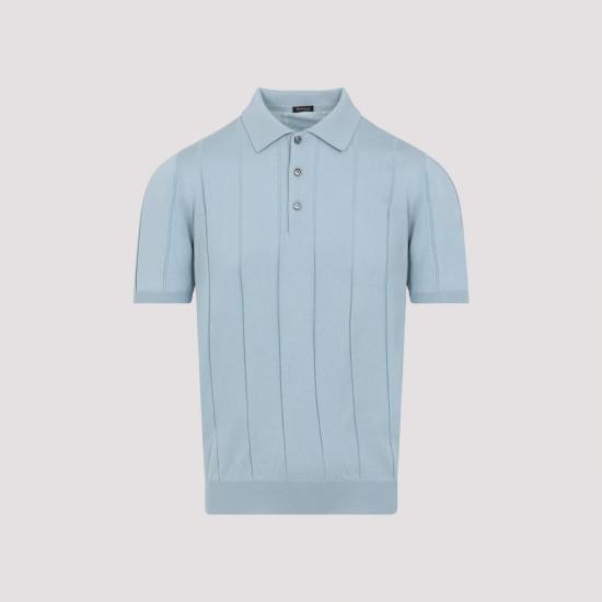 26SS 키톤 폴로 티셔츠 UMK0716K357001 CELESTE POLVERE BLUE - KITON