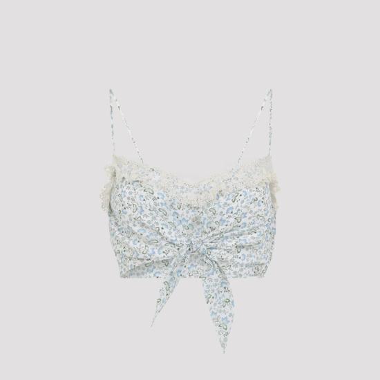 26SS 에르마노 설비노 탑 D482L393APXWE S4837 ST FIORI MULTICOLOUR - ERMANNO SCERVINO