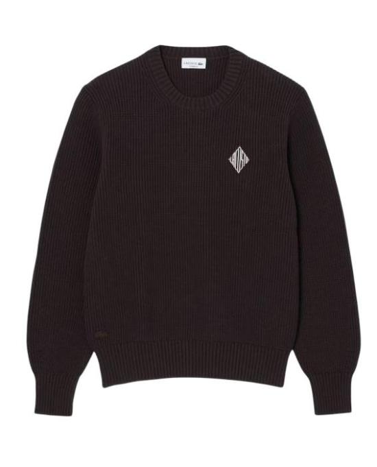 26SS 라코스테 긴팔 티셔츠 AH0616 3LA MARRONE BROWN