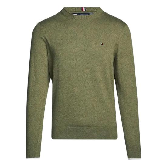  타미힐피거 긴팔 티셔츠 MW0MW34791 L9F VERDE GREEN
