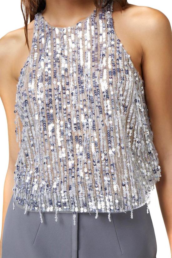  엘리자베타프랜치 민소매 티셔츠 CN00742E2346 SILVER - ELISABETTA FRANCHI