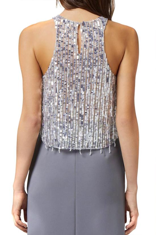  엘리자베타프랜치 민소매 티셔츠 CN00742E2346 SILVER - ELISABETTA FRANCHI