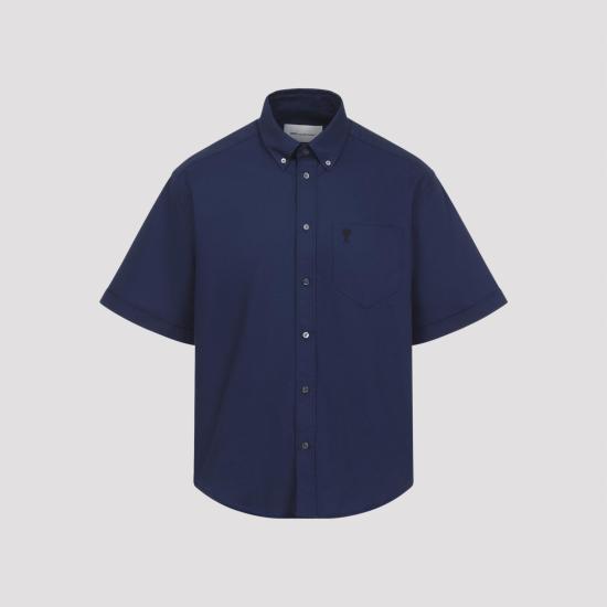 26SS 아미 셔츠 HSH823 CO0210 A021 ENCRE BLUE - AMI