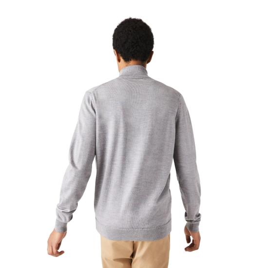  라코스테 메리노 울 터틀넥 스웨터 AH1959 YRD GRIGIO GREY - LACOSTE