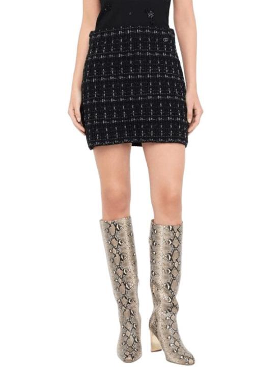 25FW 리우조 스커트 MF5056 MA25R P9017 NERO - LIU JO