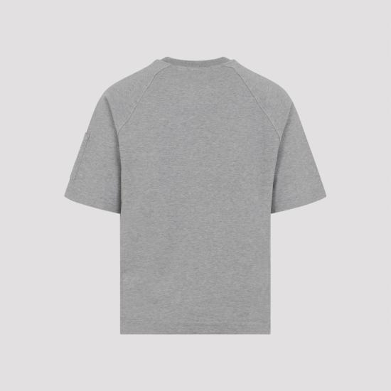 26SS 씨피 컴퍼니 라이트 플리스 숏슬리브 스웨트셔츠 20CMSS034A 002246G M94 GREYSTONE MELANGE - C.P. COMPANY