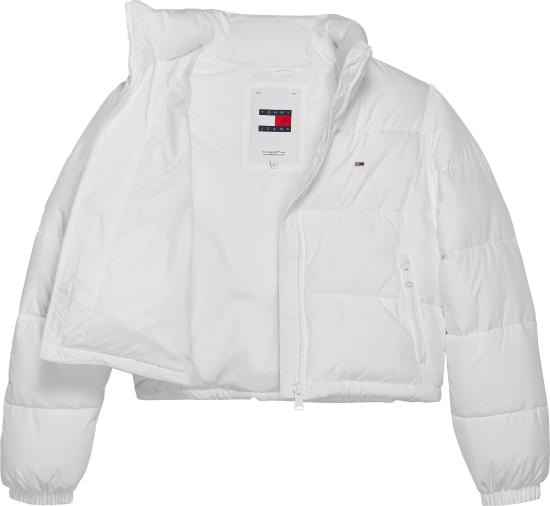  토미진 숏패딩 DW0DW18828 YBR BIANCO WHITE - TOMMY JEANS